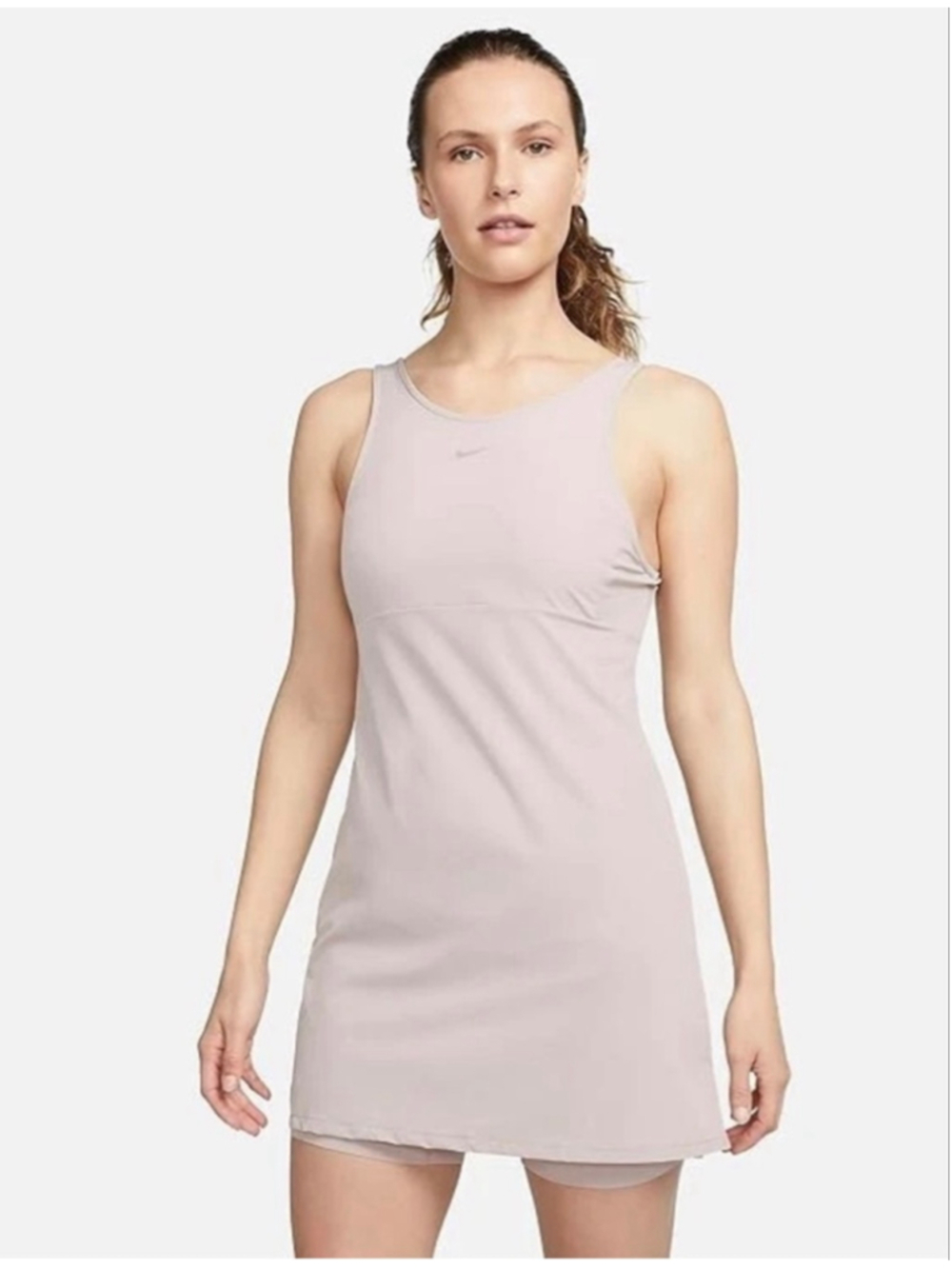 Nike Dri Fit Dress Womens Large Pink Athletic Built In Shorts